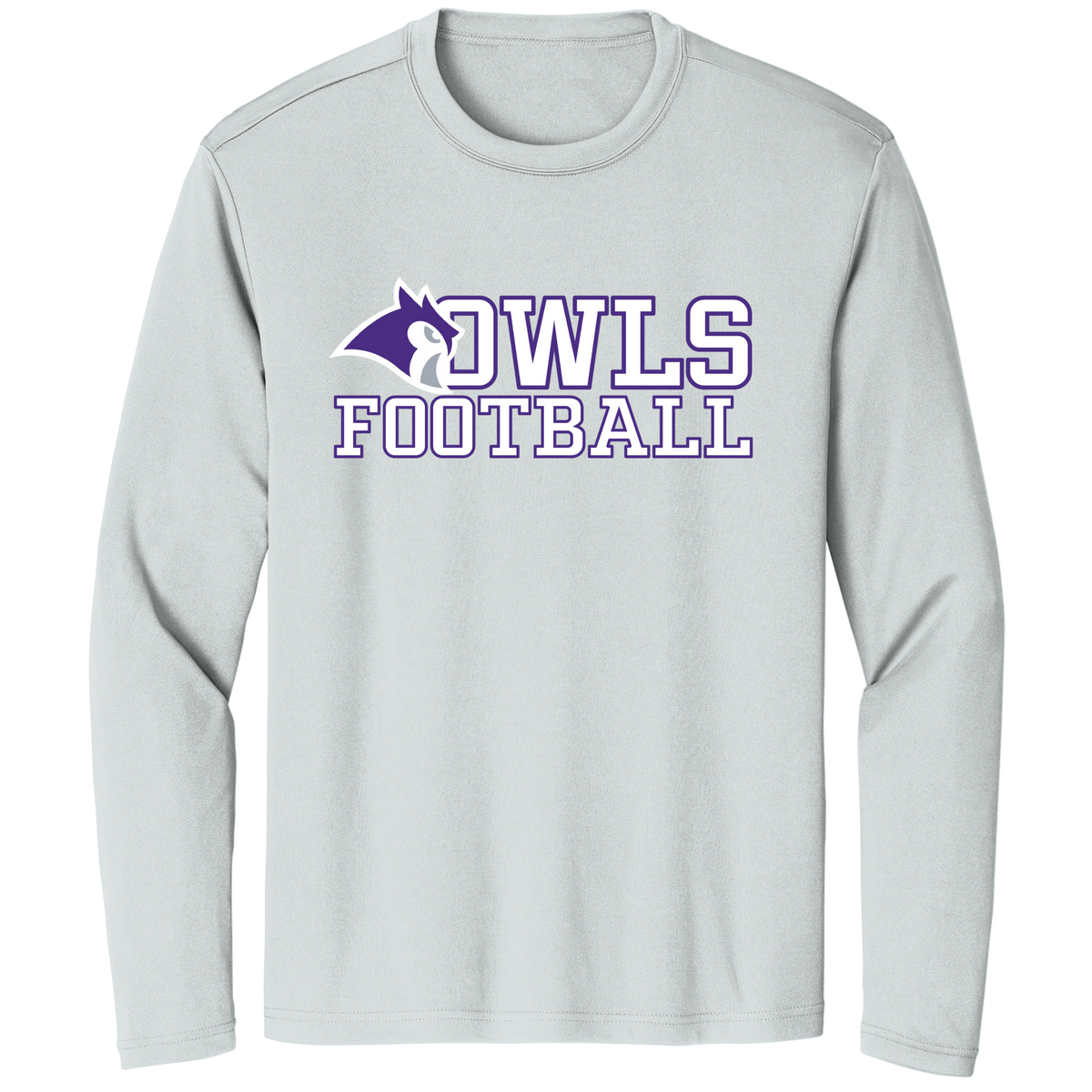 KCFB OWLS MEN&#39;S DRI-FIT LONG SLEEVE (CUSTOMIZEABLE SPIRITWEAR)
