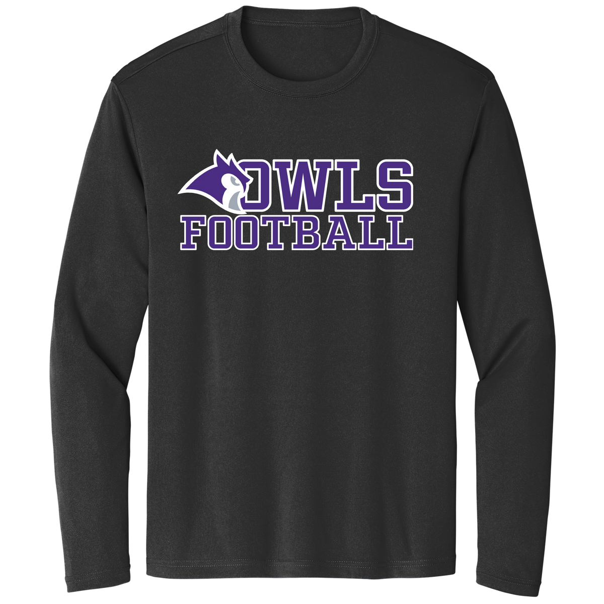 KCFB OWLS MEN&#39;S DRI-FIT LONG SLEEVE (CUSTOMIZEABLE SPIRITWEAR)
