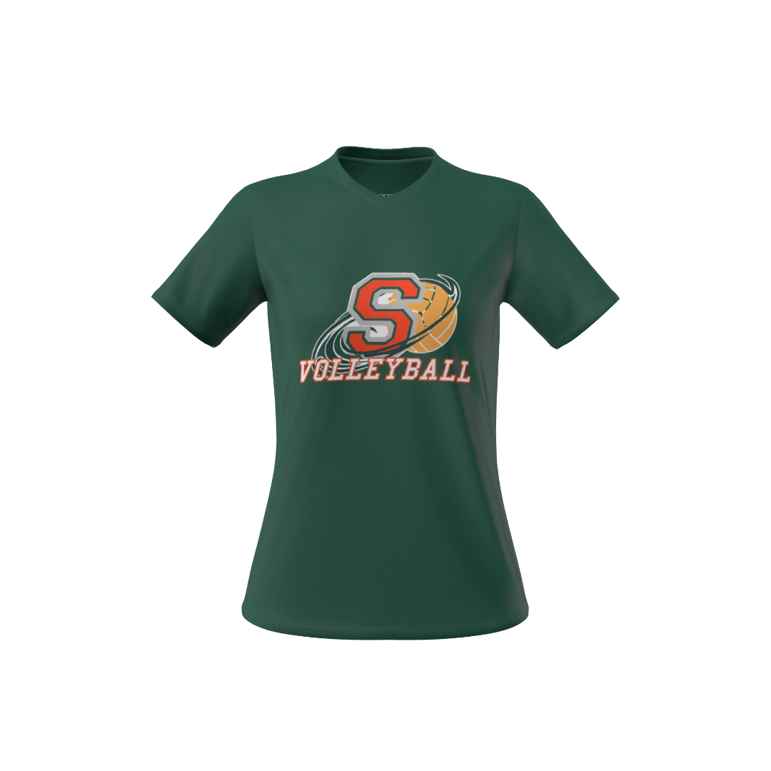 SASH VOLLEYBALL - P-CORE PROKNIT SHORT SLEEVE V-NECK - WOMEN