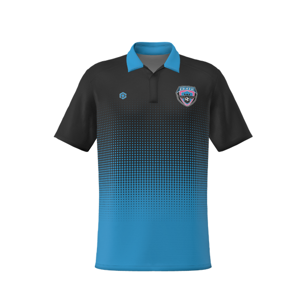 PIXEL GRADIENT POLO - BLUE - Prodigy Athletic Gear