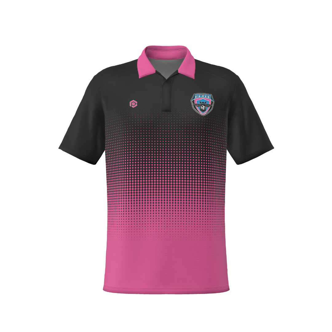 PIXEL GRADIENT POLO - PINK