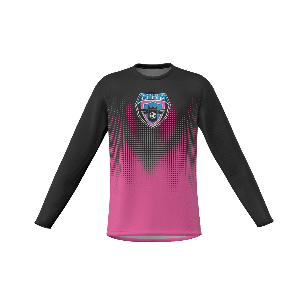 PIXEL GRADIENT LONG SLEEVE- PINK