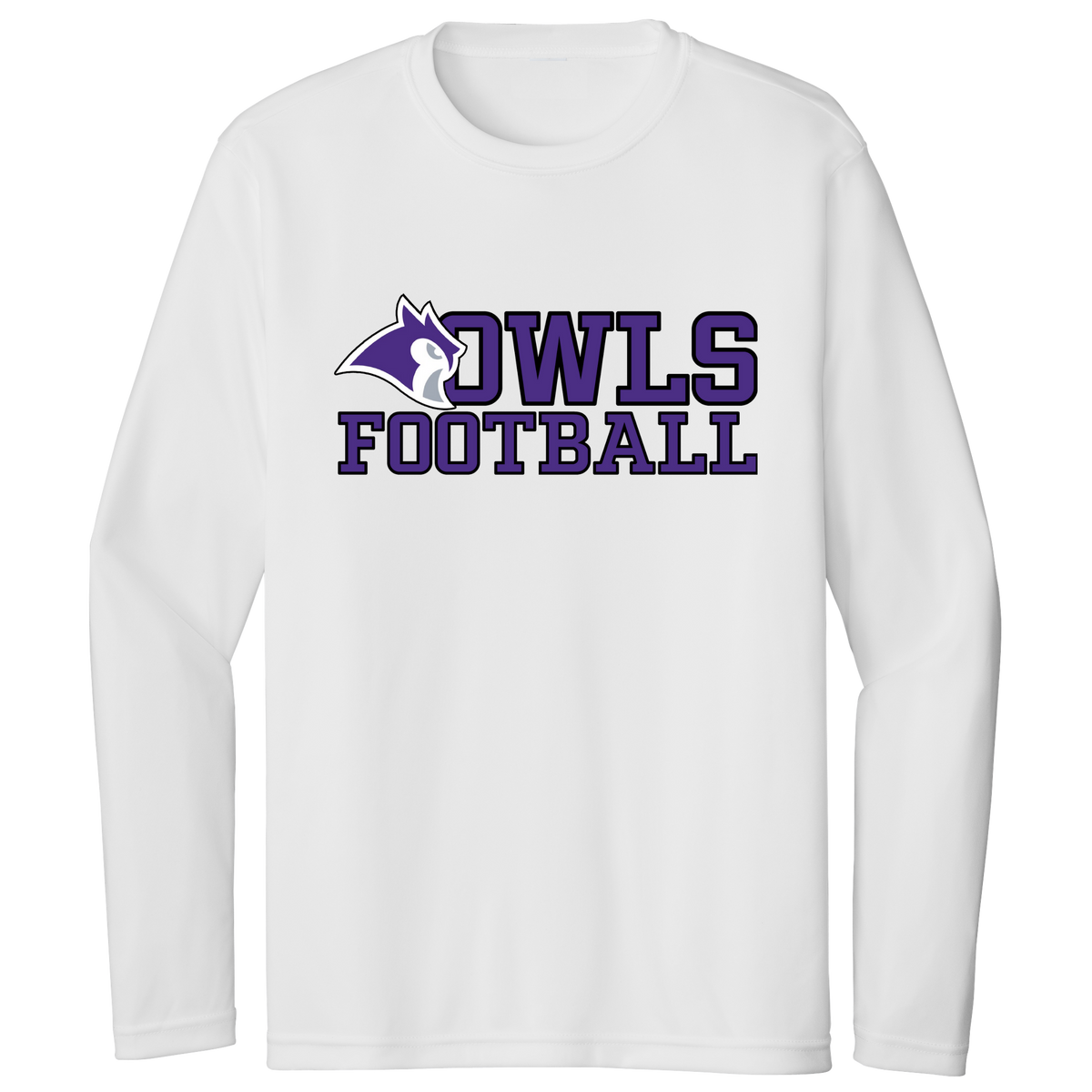 KCFB OWLS MEN&#39;S DRI-FIT LONG SLEEVE (CUSTOMIZEABLE SPIRITWEAR)