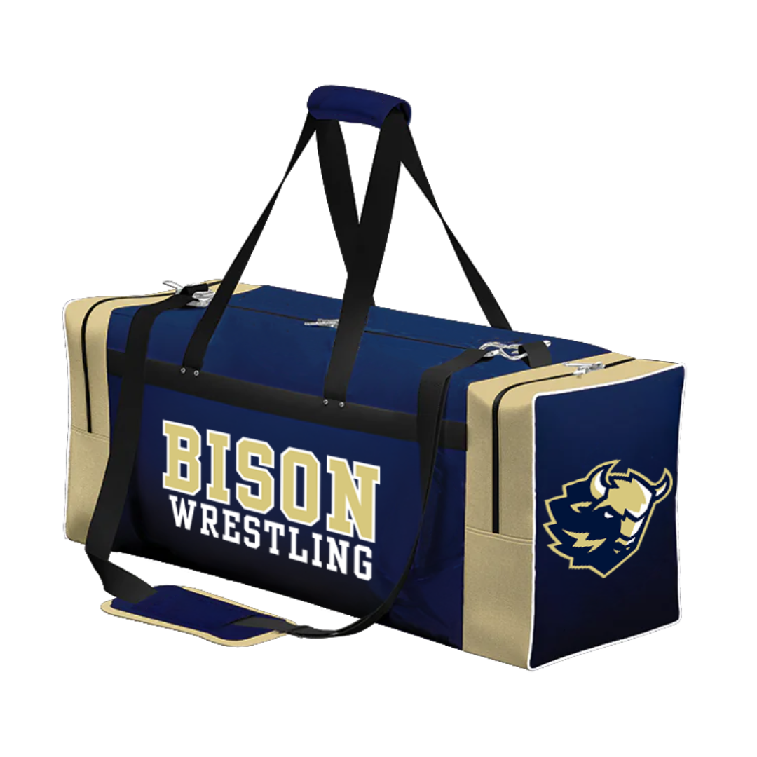 BISON WRESTLING TEAM BAG