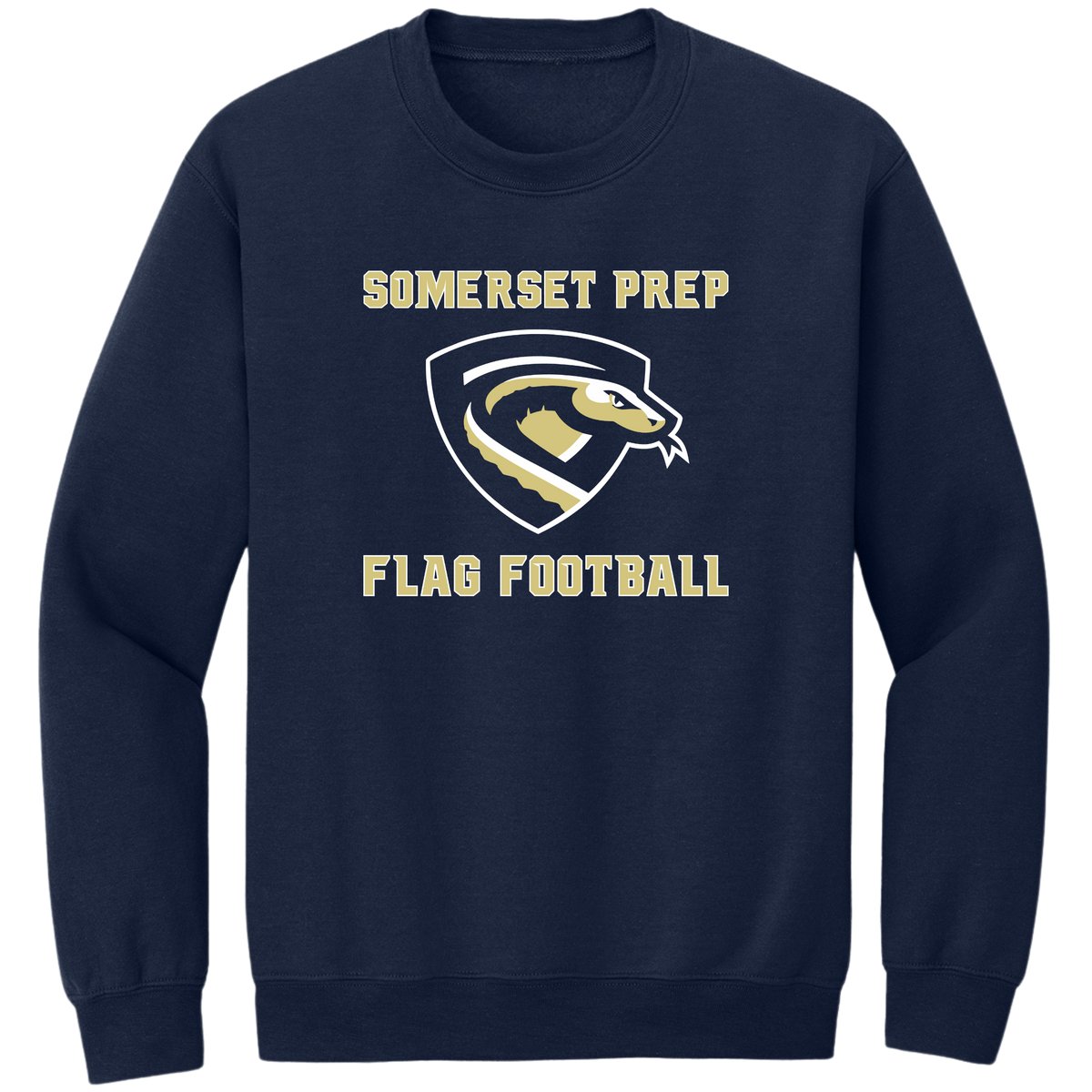 SOMERSET PREP CUSTOMIZABLE FLAG FOOTBALL CREWNECK SWEATSHIRT