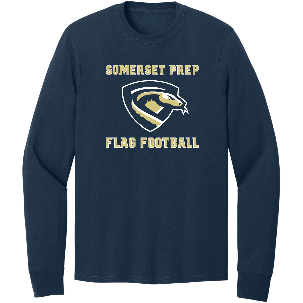 SOMERSET PREP CUSTOMIZABLE FLAG FOOTBALL COTTON LONG SLEEVE SHIRT