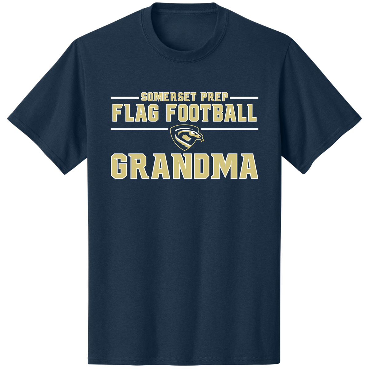 SOMERSET PREP FLAG FOOTBALL GRANDMA COTTON SHIRT (FAMILY COLLECTION)