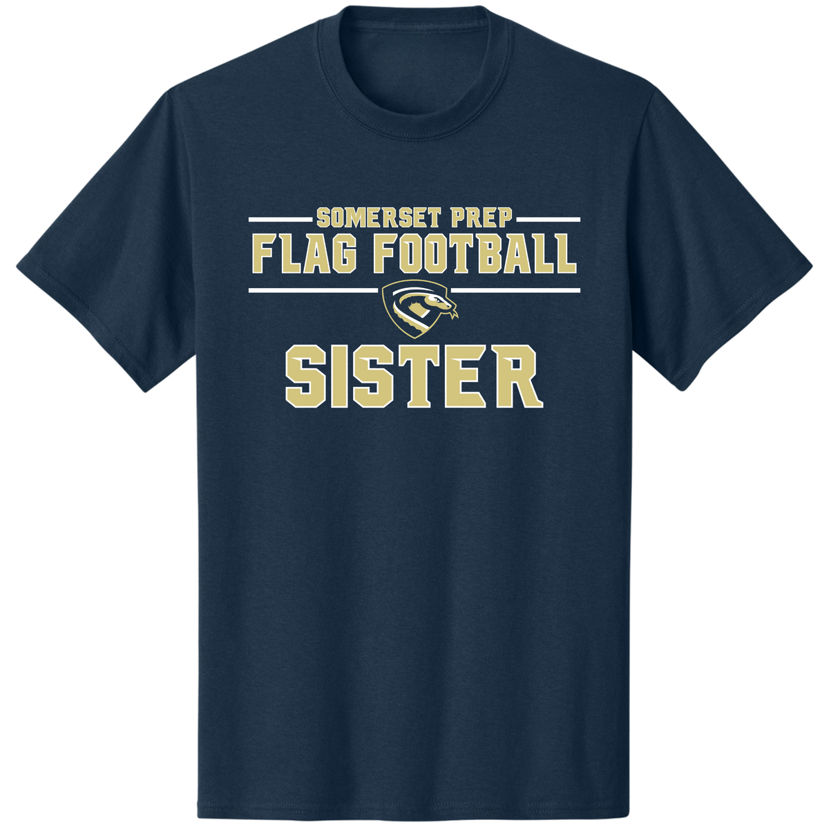 SOMERSET PREP FLAG FOOTBALL SISTER COTTON SHIRT (FAMILY COLLECTION)