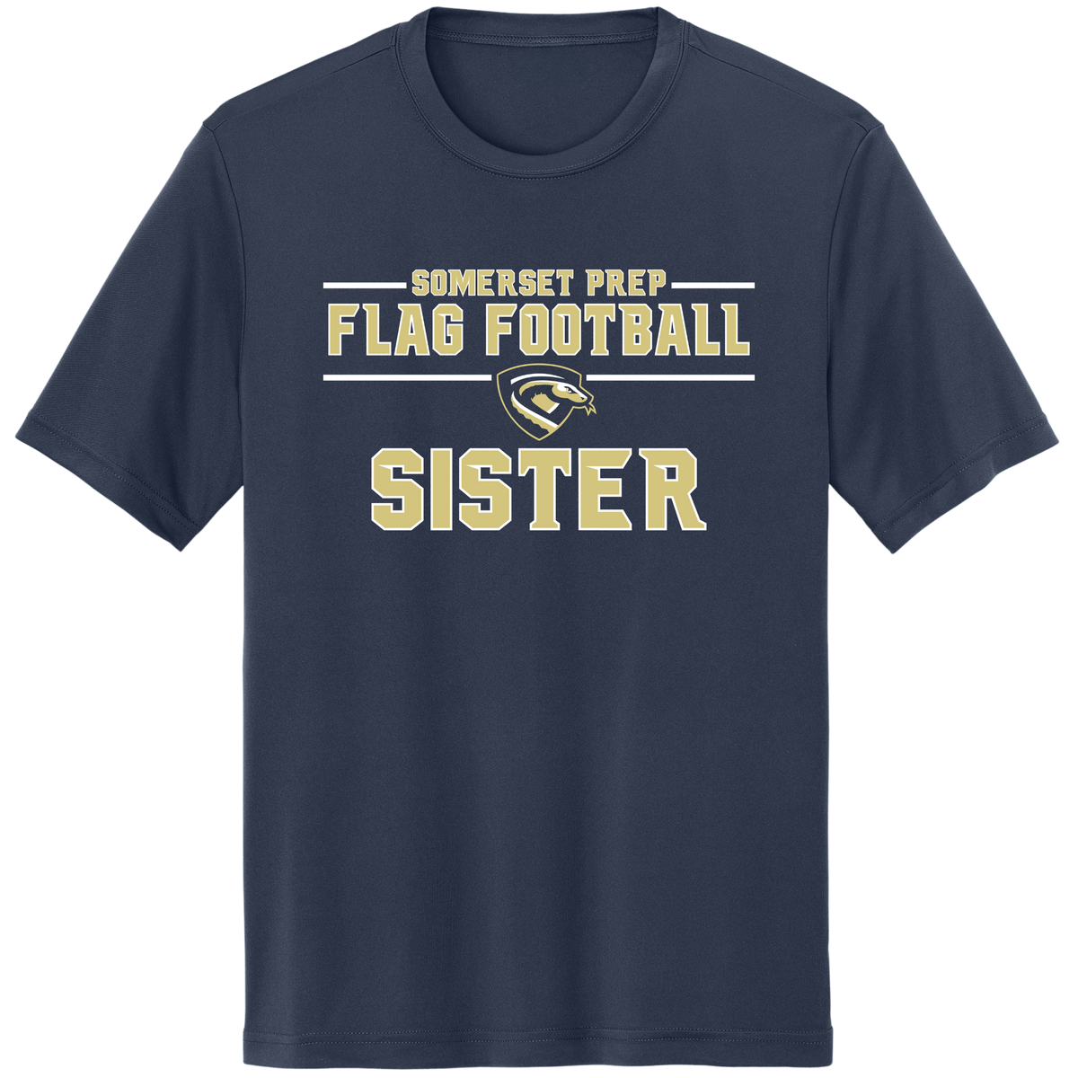 SOMERSET PREP FLAG FOOTBALL SISTER DRI-FIT SHIRT (FAMILY COLLECTION)