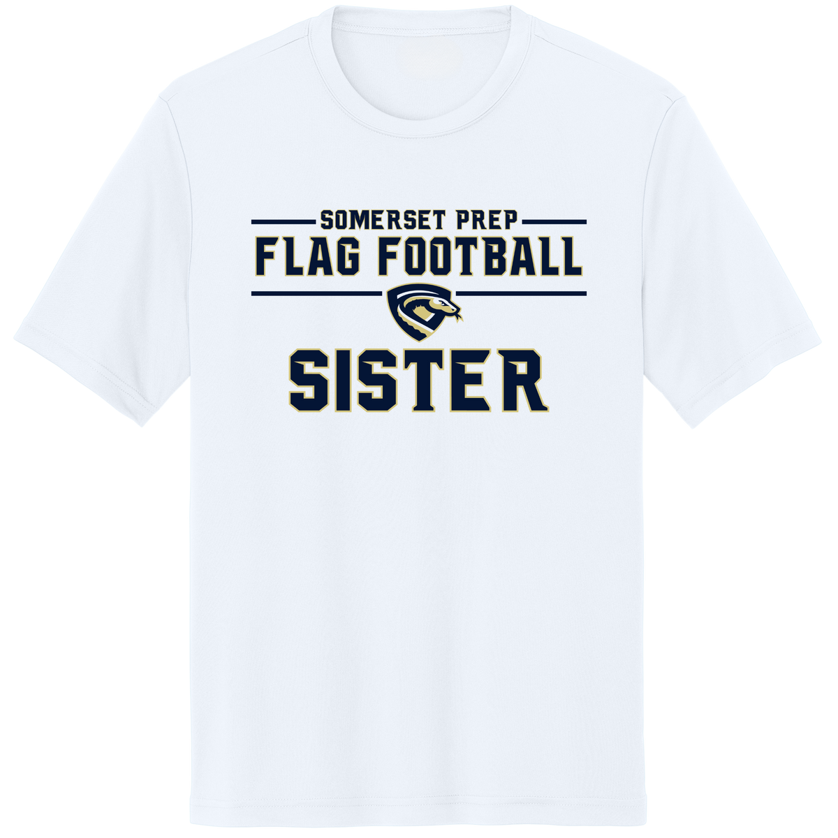 SOMERSET PREP FLAG FOOTBALL SISTER DRI-FIT SHIRT (FAMILY COLLECTION)