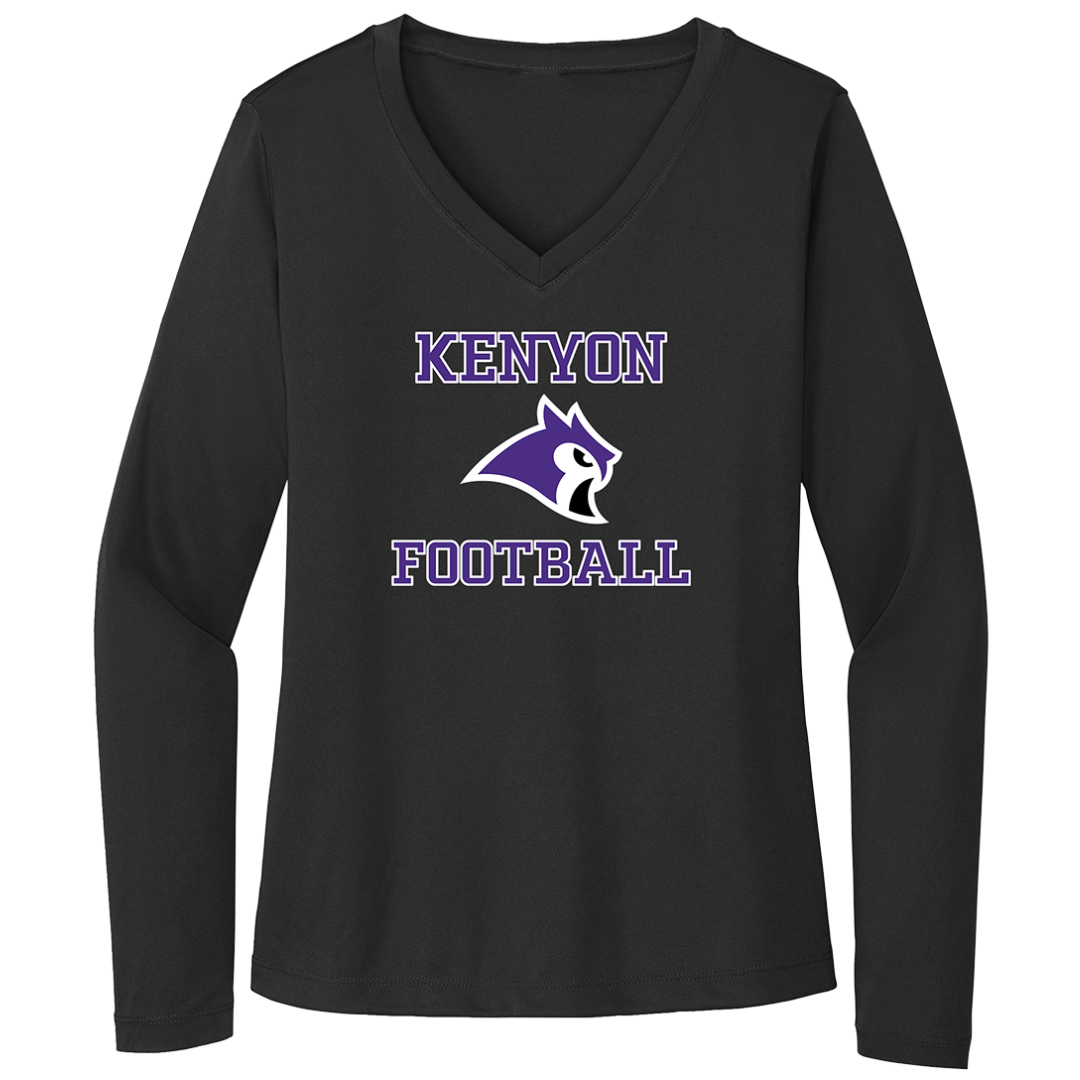 KCFB CLASSIC WOMEN&#39;S DRI-FIT LONG SLEEVE V-NECK (CUSTOMIZEABLE SPIRITWEAR)