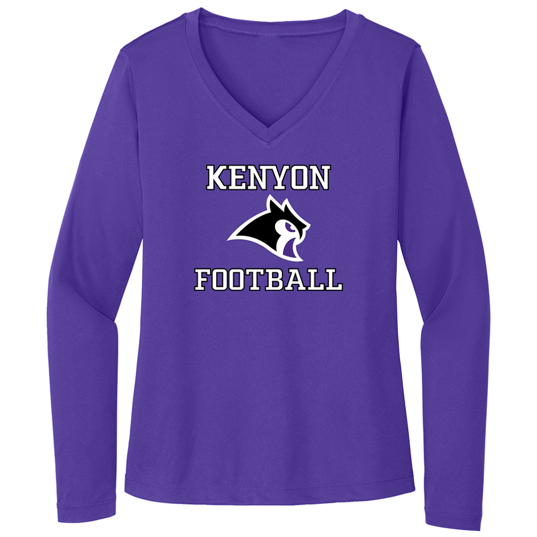 KCFB CLASSIC WOMEN&#39;S DRI-FIT LONG SLEEVE V-NECK (CUSTOMIZEABLE SPIRITWEAR)