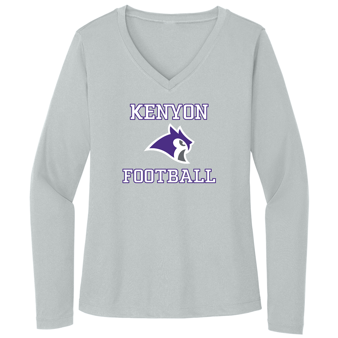 KCFB CLASSIC WOMEN&#39;S DRI-FIT LONG SLEEVE V-NECK (CUSTOMIZEABLE SPIRITWEAR)