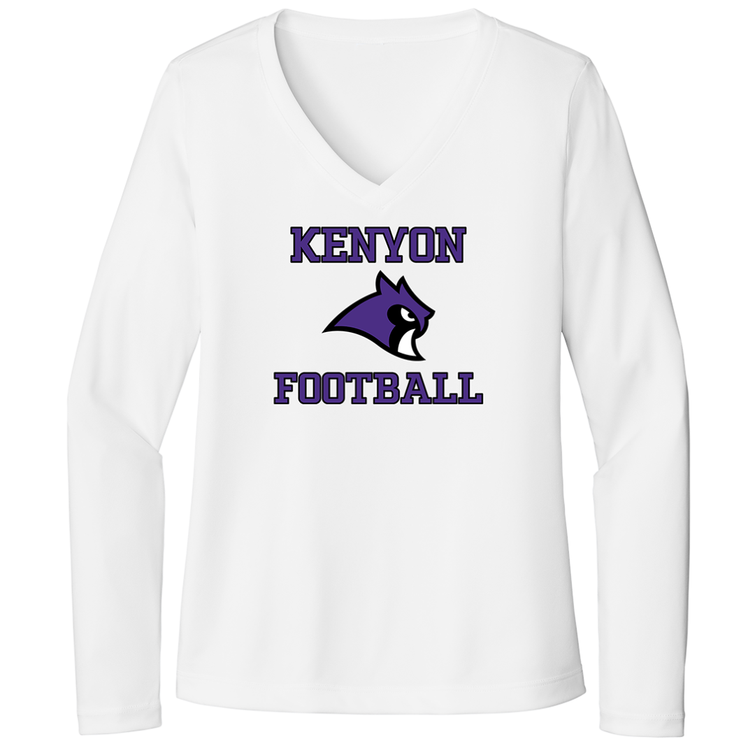 KCFB CLASSIC WOMEN&#39;S DRI-FIT LONG SLEEVE V-NECK (CUSTOMIZEABLE SPIRITWEAR)