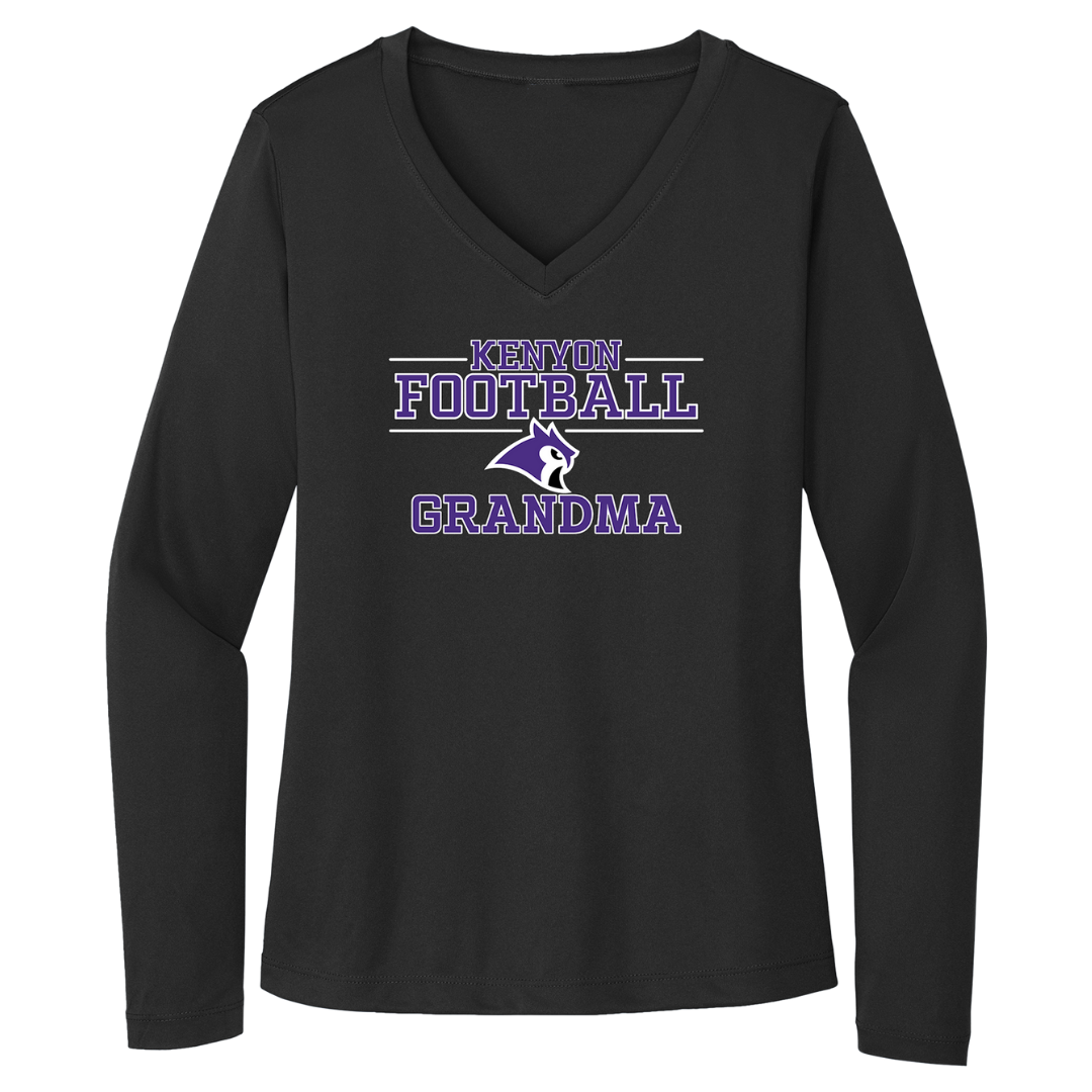 KCFB GRANDMA DRI-FIT LONG SLEEVE V-NECK