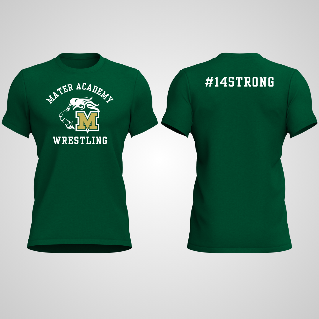 Mater Wrestling - Performance Pro Tee - Green