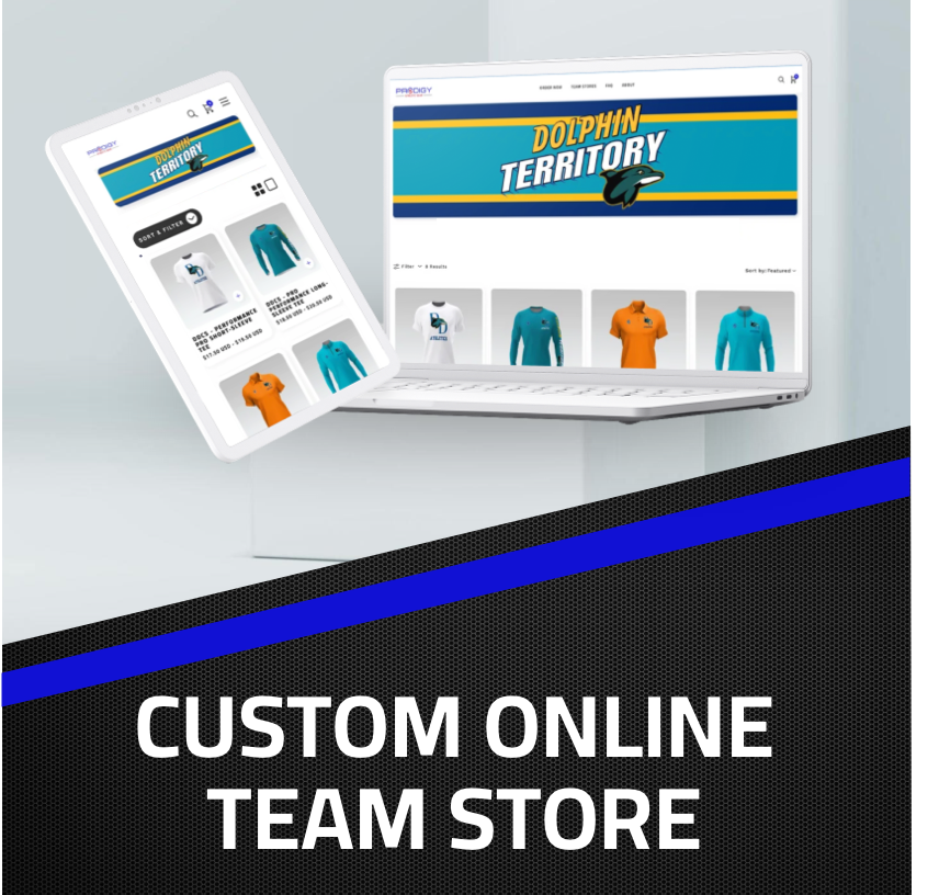 Team Store Ad Example CREATE A TEAM STORE - Prodigy Athletic Gear