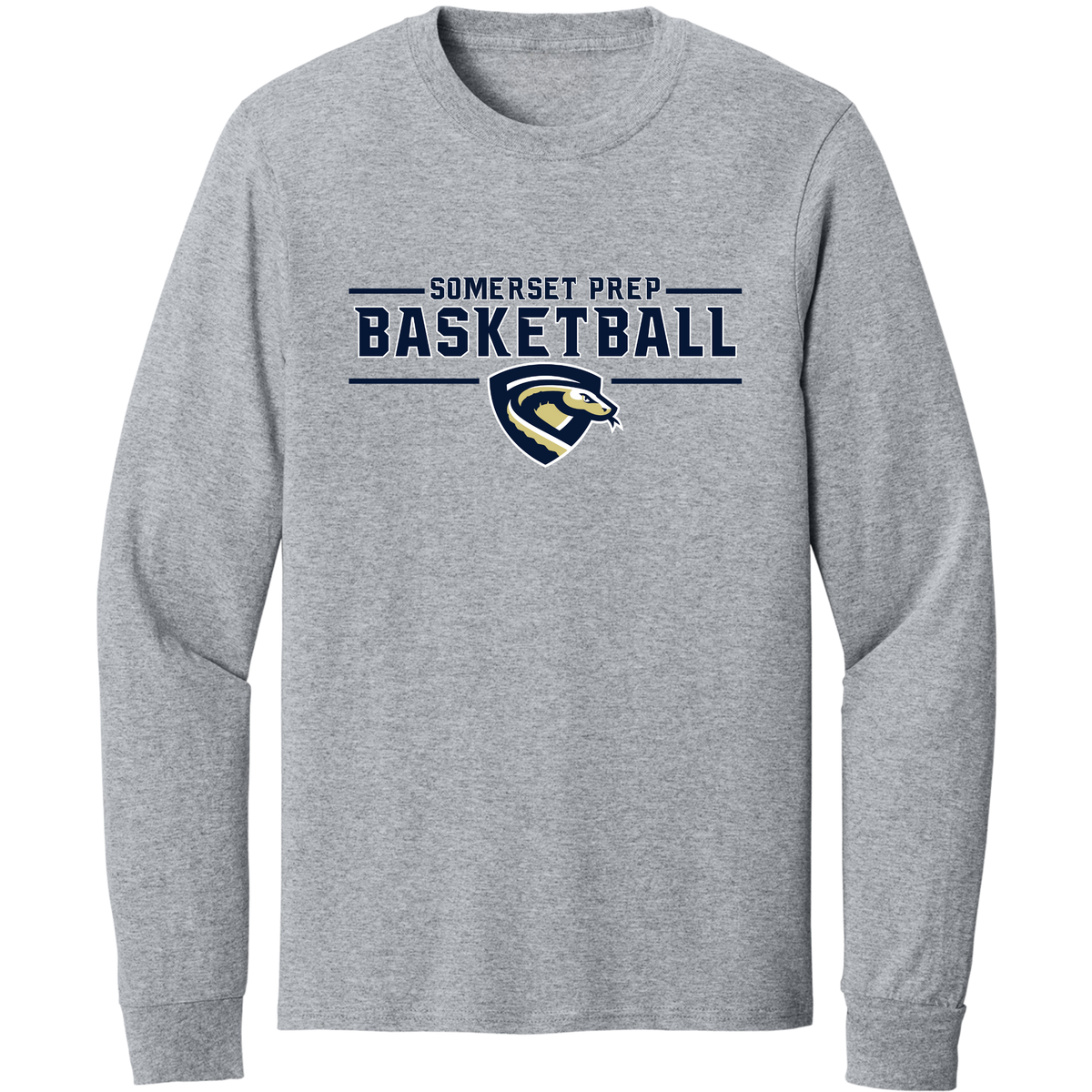 SOMERSET PREP BASKETBALL COTTON LONG SLEEVE SHIRT
