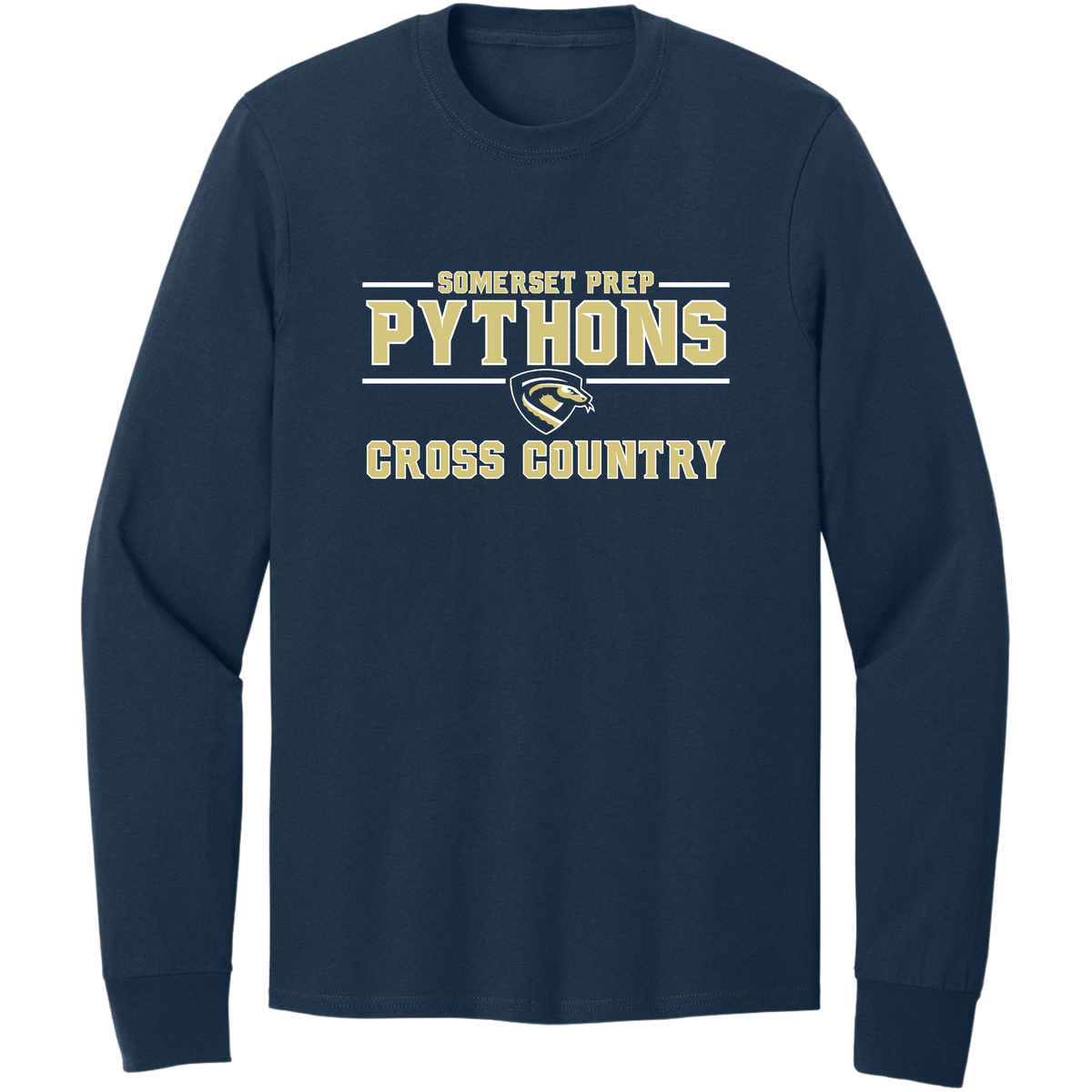 SOMERSET PREP CUSTOMIZABLE CROSS COUNTRY PROBLOCK COTTON LONG SLEEVE SHIRT