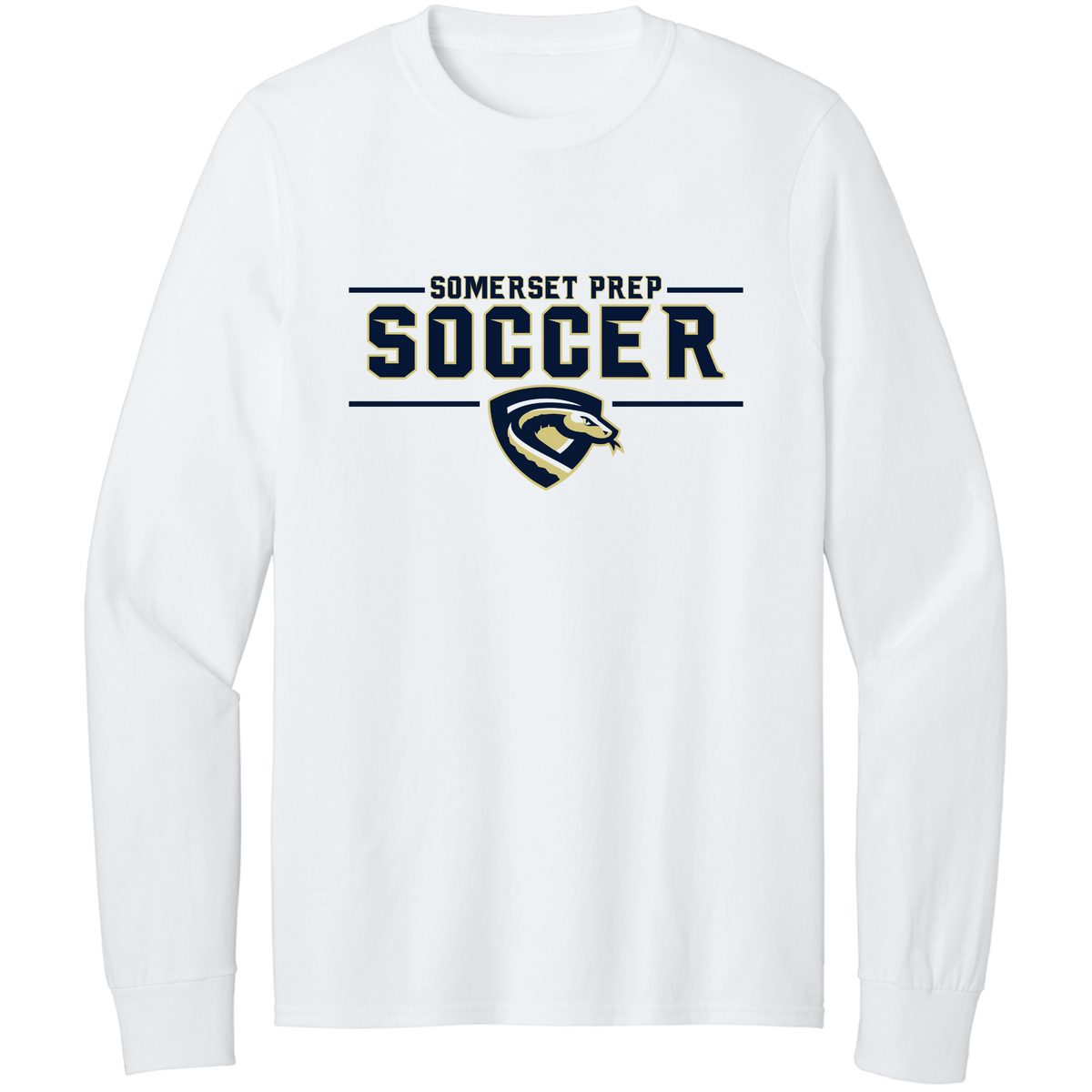 SOMERSET PREP SOCCER COTTON LONG SLEEVE SHIRT