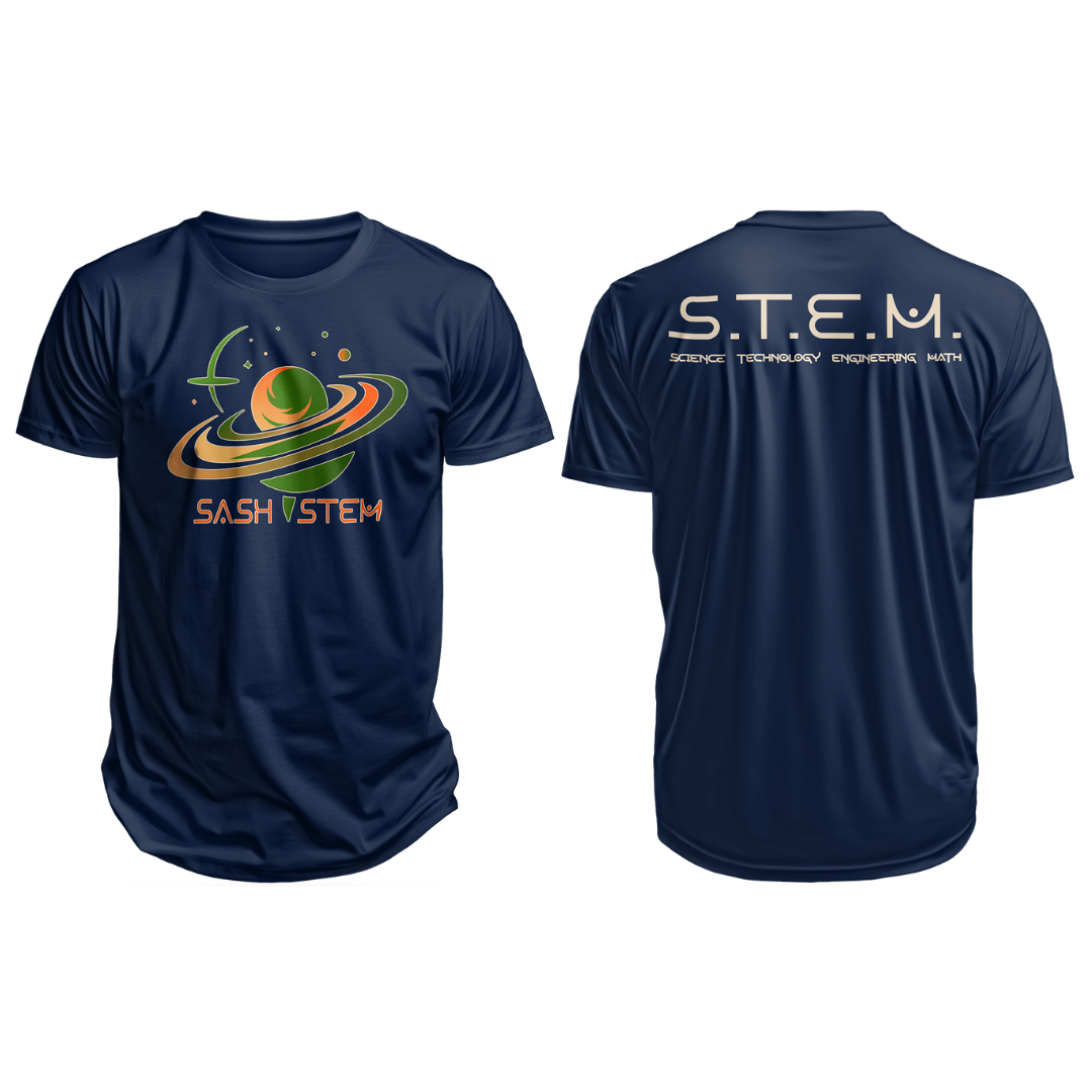 SASH STEM T-SHIRT - NAVY