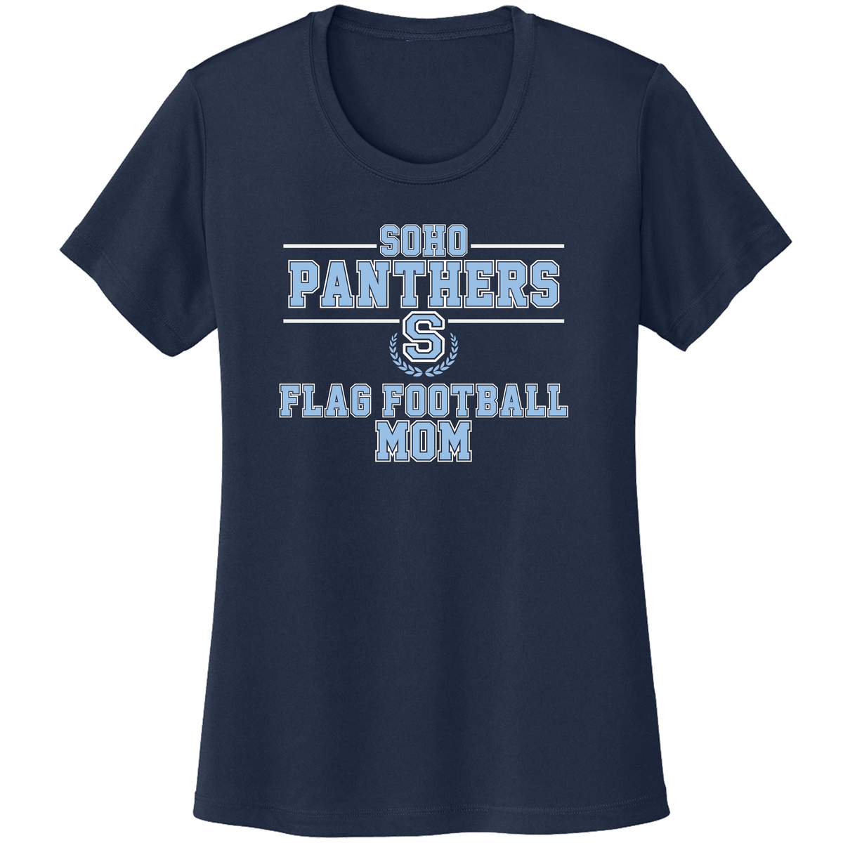SOHO FLAG FOOTBALL MOM COTTON T-SHIRT