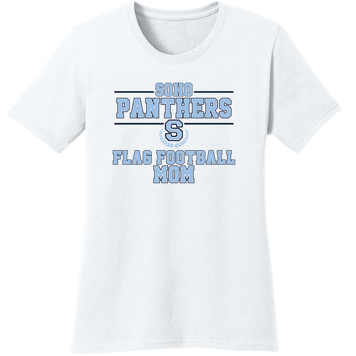 SOHO FLAG FOOTBALL MOM COTTON T-SHIRT
