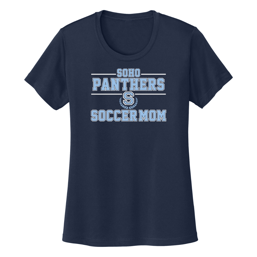 SOHO SOCCER MOM DRI-FIT TEE