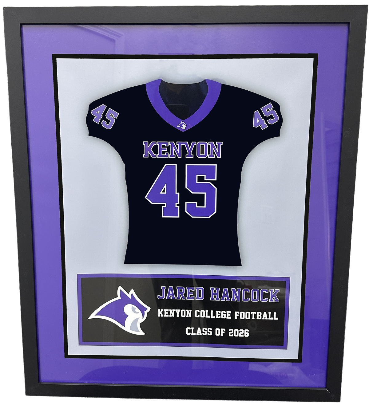 PERSONALIZED JERSEY PRINT FRAME